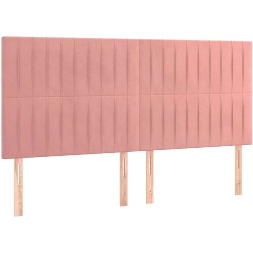 VidaXL Okvir za krevet s uzglavljem ružičasti 180x200 cm bar&amp;scaron;unasti Slike