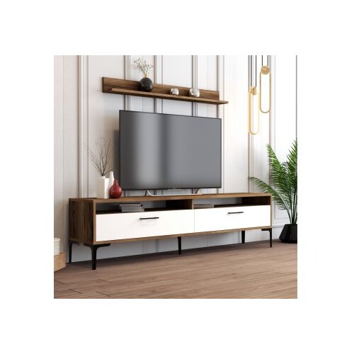 Hanah home set za dnevnu sobu Istanbul Walnut White Cene