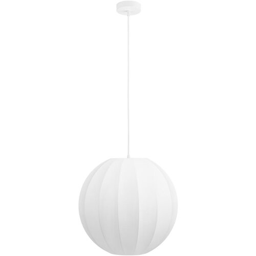 House Nordic Bijela viseća svjetiljka s tekstilnim sjenilom &amp;oslash; 40 cm Coventry &amp;ndash; Slike