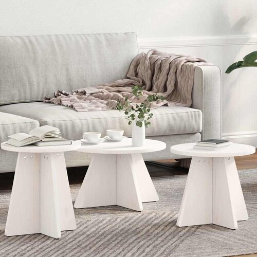  Kava Stol 3 pcs Bijelo Cene