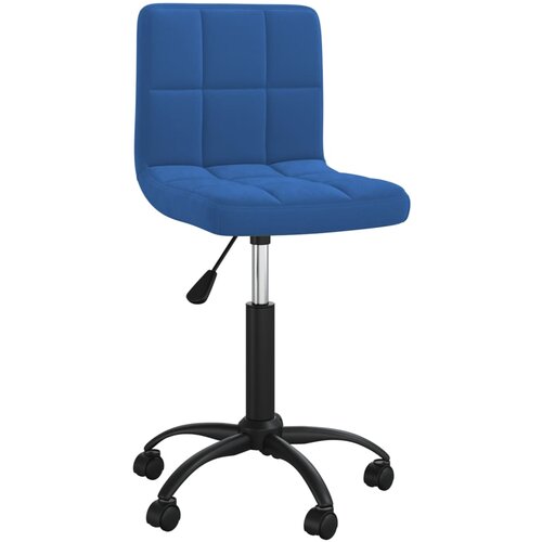 VidaXL Vrtljiv jedilni stol moder žamet, (20940311) Slike