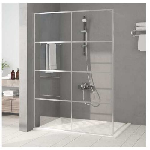  Pregrada za tu&scaron; srebrna 140x195 cm prozorno ESG steklo Cene