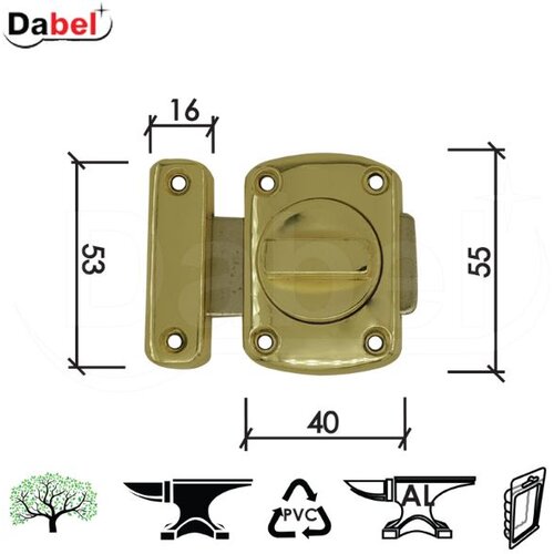 Dabel reza za vrata 388 ms 40x55/16x53 mm dbp1 Slike