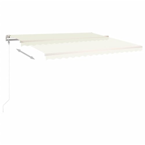 Tenda na automatsko uvlačenje 400 x 350 cm krem Slike