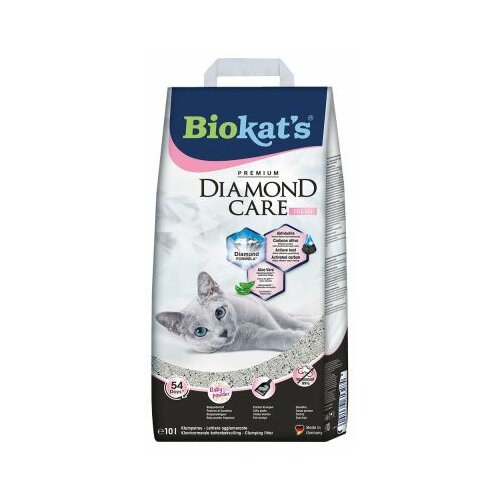 Gimborn biokat's diamond care fresh posip za mačke 8l Slike