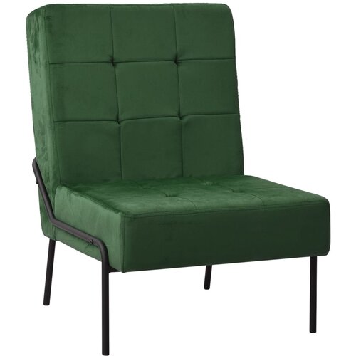  Stolica za opuštanje 65 x 79 x 87 cm tamnozelena baršunasta Cene