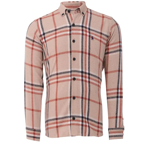 Dewberry G787 MEN'S SHIRT-BEIGE