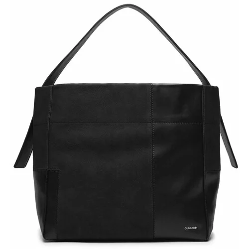 Calvin Klein Ročna torba Texture Block Large Shopper K60K611670 Črna