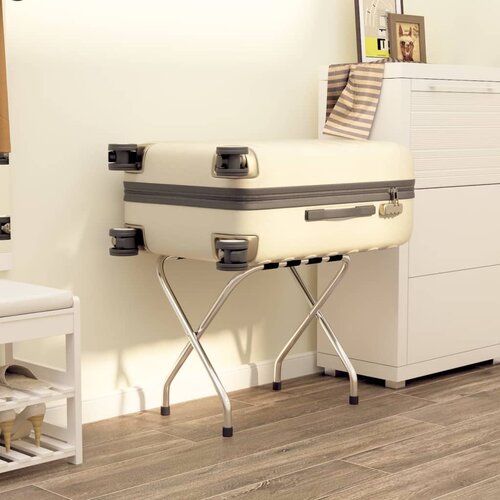 vidaXL Stalak za prtljagu crno-srebrni 56 x 40 x 49 cm Cijene