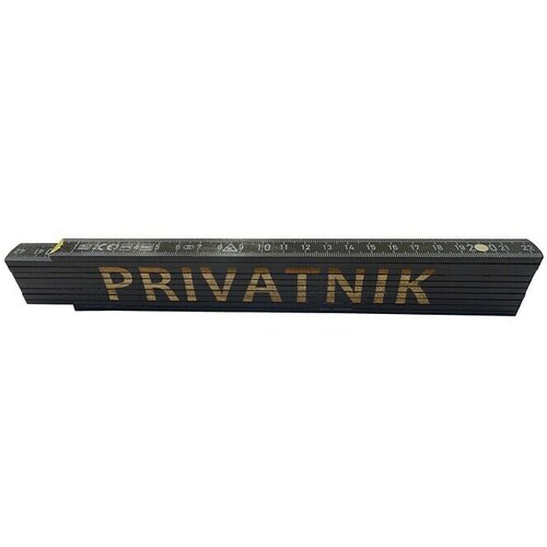  Zidarski metar (Duljina: 2 m, Natpis: Privatnik, Boja: Crne boje) Slike