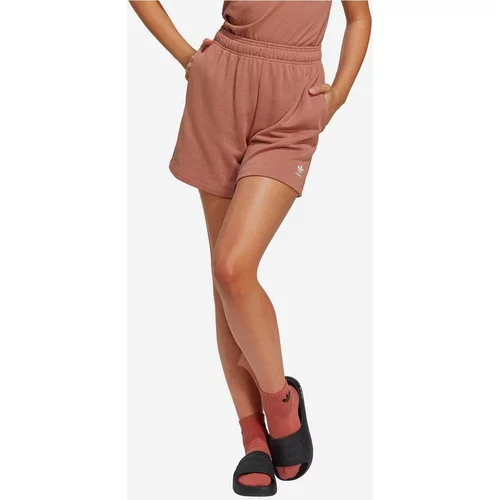 Adidas Kratke hlače Essentials Made with Hemp za žene, boja: ružičasta, glatki materijal, visoki struk, IC1507-pink