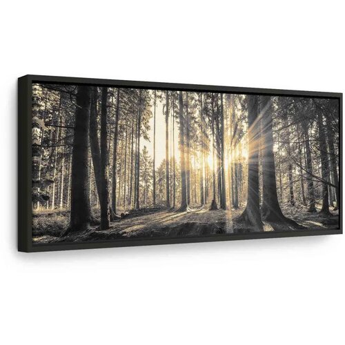  Slika - Forest Sun 90x30 U crnom drvenom okviru Cijene