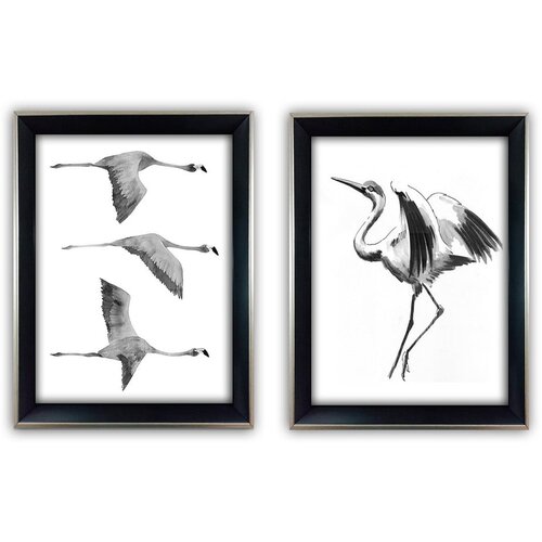 Wallity Plakati v kompletu 2 ks 35x45 cm Crane &amp;ndash; Wallity Slike