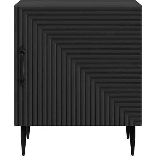  Noćni ormar Crna 43 x 34,5 x 50 cm Konstruirano drvo Slike