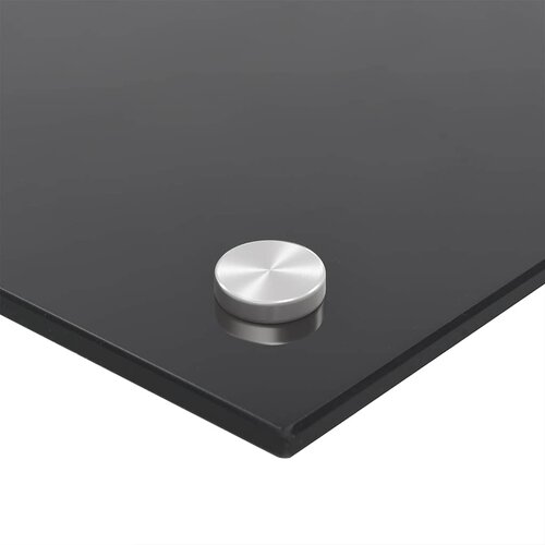  Kuhinjski zid 2 pcs Crna 100 x 60 cm Staklo otporno na udarce Slike