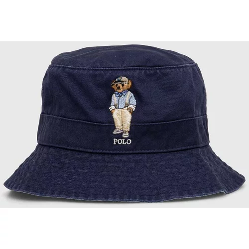 Polo Ralph Lauren Bombažni klobuk mornarsko modra barva, 710941905