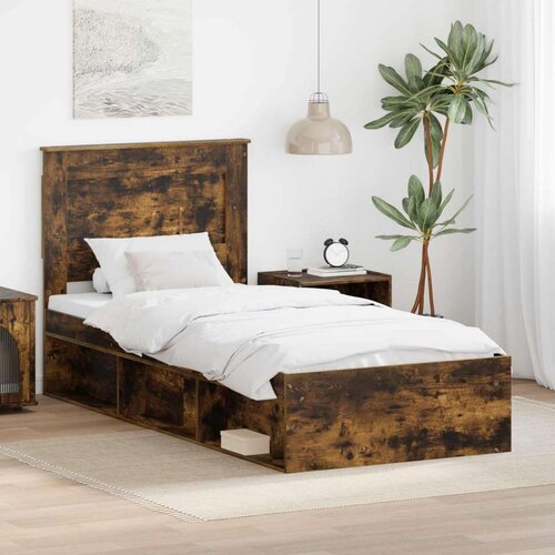  Konstrukcija postelje z vzglavjem Dimljeni oreh 90 x 200 cm, (5000104155) Cene