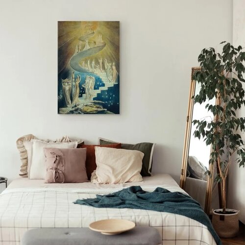  Slika - William Blake &amp;ndash; Jacob&amp;rsquo;s Ladder 60x90 Akustična Slike