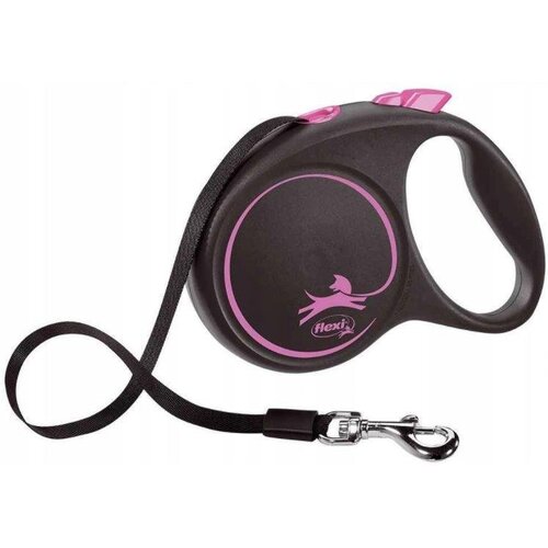 Flexi Povodac za pse Flexi BLACK DESIGN 5 m Roza Veličina M Cijene