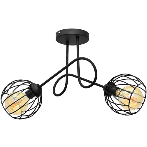  Plafonski luster OXFORD 2xE27/15W/230V crni Slike