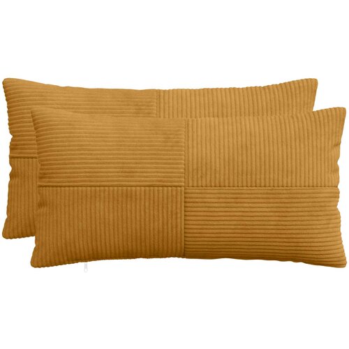  Presvlaka za jastuk 2 pcs ALMELO Žuta 40 x 80 cm Kord Cene