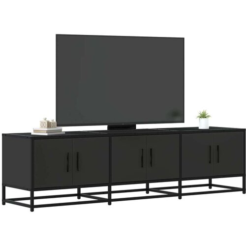 vidaXL TV ormarić crni 150x35x41 cm Konstruirano drvo i metal Cene