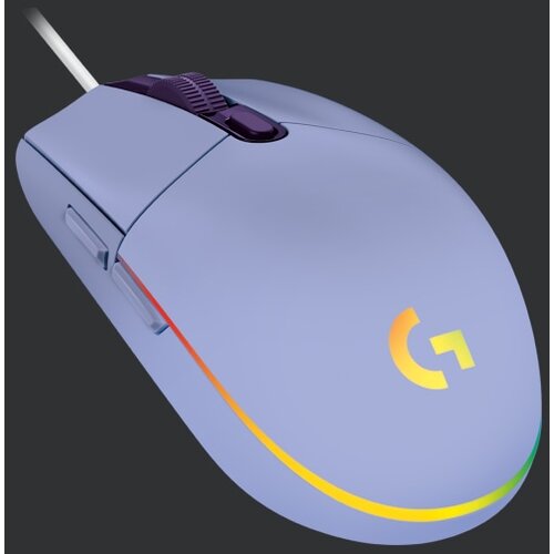  Logitech G102 Lightsync Gaming Wired Mouse, Lilac USB Cene