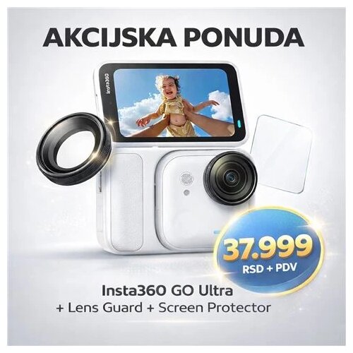 INSTA 360 GO Ult St Wh+LensG+ScreenP Cene