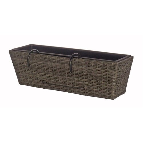 Garden Pleasure Tamno siva vrtna viseća posuda za cvijeće ADDU Balcony Box Slike