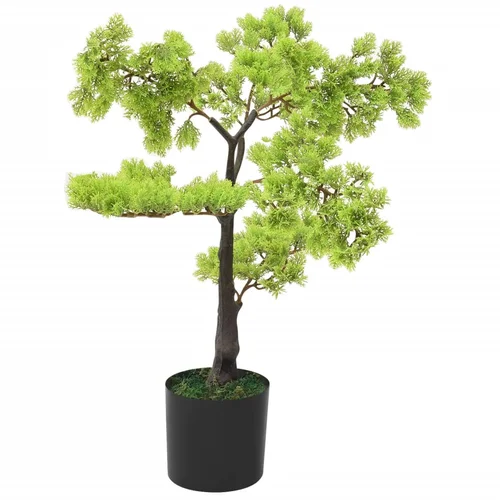 Nikka umjetni bonsai čempres s posudom 60 cm zeleni