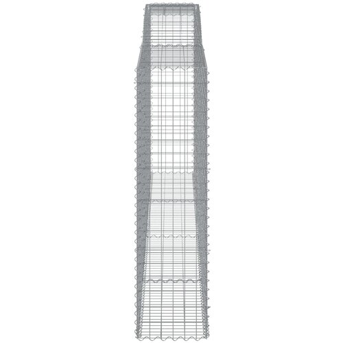  Lučne gabionske ko&amp;scaron;are 7 kom 400x50x180/200cm pocinčano željezo Slike