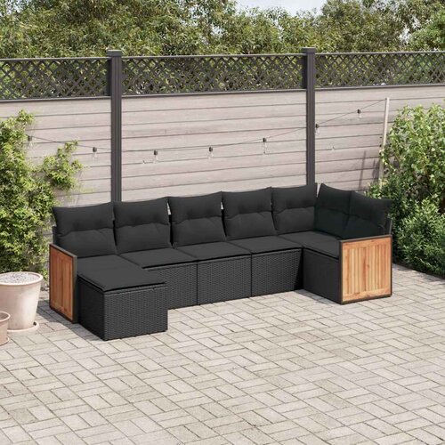  8-dijelni set vrtnih sofa od poliratana s jastucima Slike