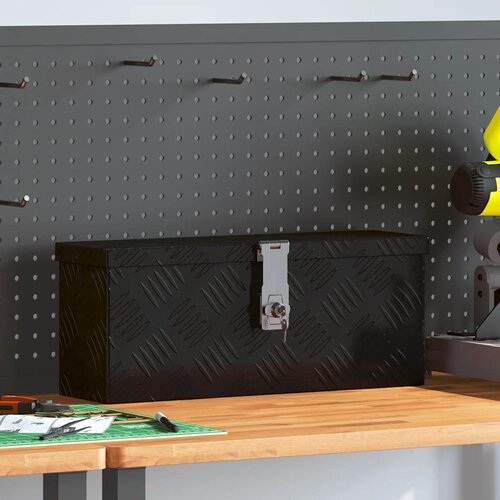  Kutija za pohranu crna 50x15x20,5 cm aluminijska Cijene