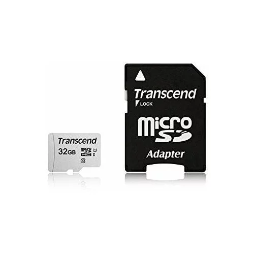 Transcend spominska kartica z SD adapterjem SDHC 32GB (TS32GUSD300S-A)