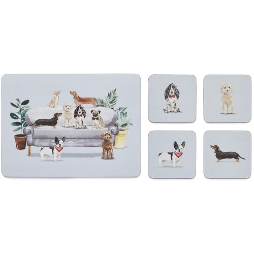 Cooksmart ® Pogrinjki in podstavki v kompletu 8 ks Curious Dogs – Cene