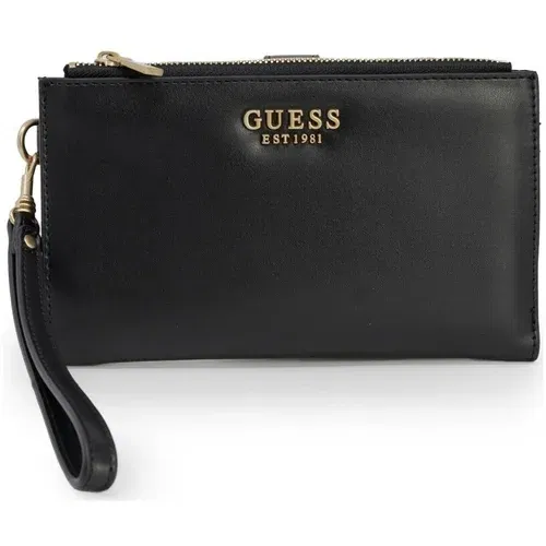 Guess Denarnice LAUREL SLG DBL ZIP ORGANIZER SWVA85 00570 Črna