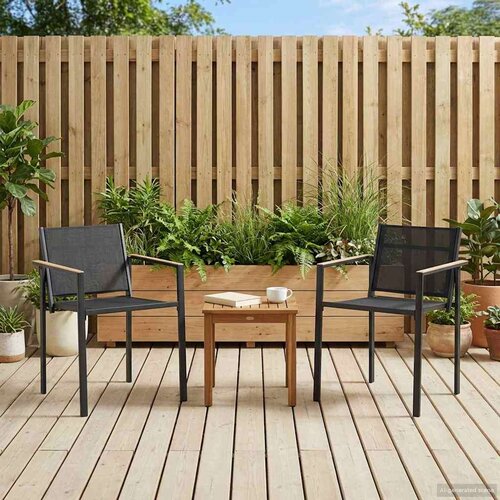  Vrtni stoli 2 pcs Črna in anthracit 53,5 x 59 x 77 cm, (5000285734) Cene