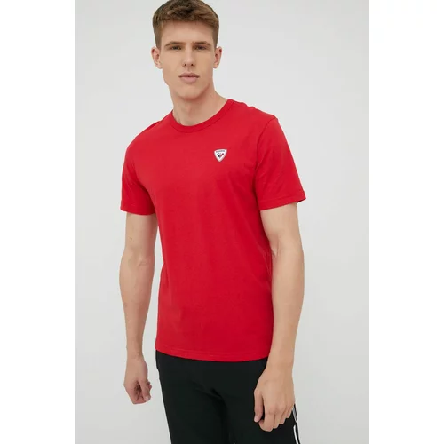 Rossignol Bombažen t-shirt rdeča barva