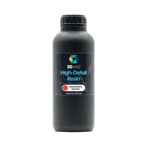 3DJAKE Resin 8K High-Detail tranparentno oranžna - 1.000 g Slike