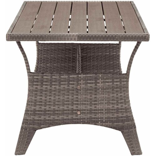  Vrtni stol sivi 120 x 70 x 66 cm od poliratana Slike