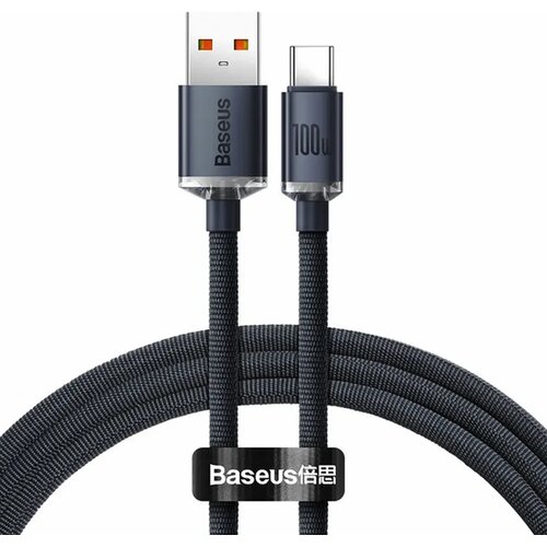 Baseus kabel tipa C na tip C PD100W Power Delivery Crystal Shine CAJY000701 2m crni Cene