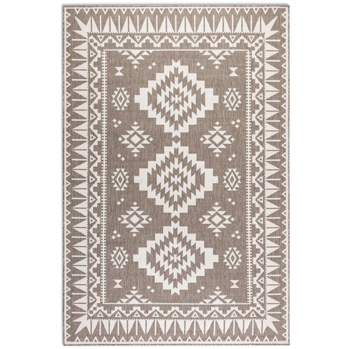 Elle Decoration Smeđi/krem vanjski tepih 160x230 cm Gemini &amp;ndash; Slike