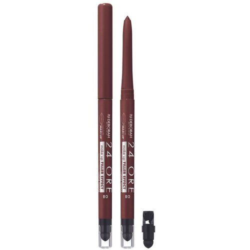 Deborah 24ORE Make up Filler Effect Lip Pencil 08 - Contour Brown Slike