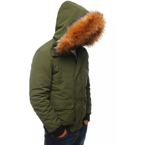 DStreet Men's winter green jacket TX3941 Cene