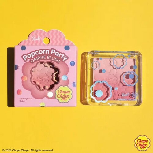 Rude Cosmetics bronzer za lice popcorn party ombre blush peach pie 10g Slike