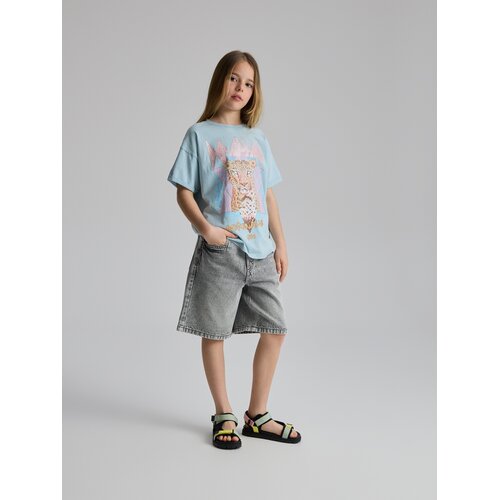 Reserved GIRLS` T-SHIRT - bljedoplavo Cene