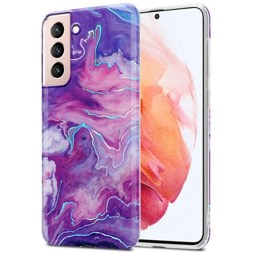 Cadorabo Case, združljiv s Samsungom v vijolično roza marmorju &amp;scaron;t. 19 - Za&amp;scaron;čitni pokrov iz silikona TPU z vzorcem mozaikom, (20564753) Slike