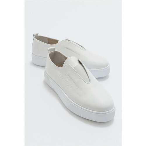 LuviShoes Ante White Leather Men's Shoes Slike