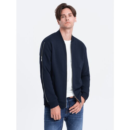Ombre Men's bomber jacket with decorative zips on sleeves AMSTERDAM Cijene