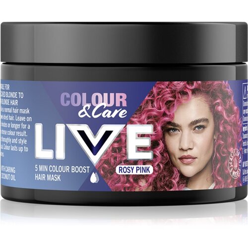 Schwarzkopf LIVE Colour & Care barvna maska za lase odtenek Rosy pink 150 ml Cene